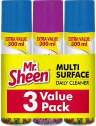 Shield Mr Sheen Multi Surface Cleaner Triple Pack 300ML