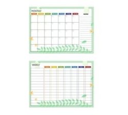Magnetic Monthly And Weekly Planning Calendar Autumn Leaves
