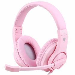Meedasy Kids Adults Over-ear Gaming Headphone For Xbox One Bass Surrounding Stereo PS4 Gaming Headset With Microphone And Volume Control For Laptop PC Wired