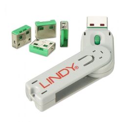 Port USB Blocker - Pack Of 4 Color Code: Green