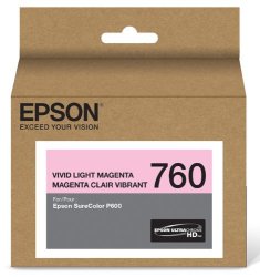 Epson T760620 Ultrachrome HD Vivid Light Magenta Standard Capacity Cartridge Ink