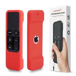 Remote Case For Apple Tv 4TH Generation Akwox Apple Tv Siri Remote Cover Case For New Apple Tv 4TH Gen Remote Controller With Lanyard