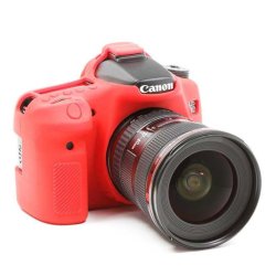 - Canon 70D Dslr - Pro Silicone Case - Red ECC70DR