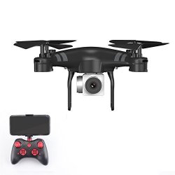 Zzh Drones With 480P Camera Uav Quadcopter Technological Four-axis Rc Outdoor Stable Gimbal Drones For Kids Adults Beginners_black