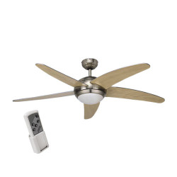 chrome ceiling fan with remote control