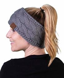 HW-6033-20A-51 Headwrap -solid Heather Grey