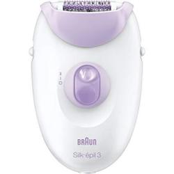 Braun Silk- Pil 3 Women's Epilator Electric Hair Removal White purple Packaging May Vary