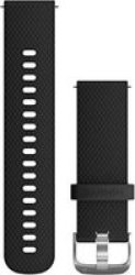 Garmin Quick Release Watch Band Large Black And Stainless Steel