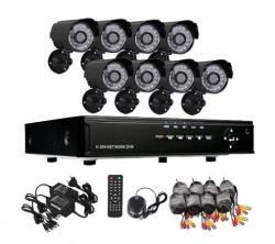 New Hd Cctv 8 Channel Kits With Daynight Vision 1200tvl Ir Cameras Support 3g And 500g Harddrive