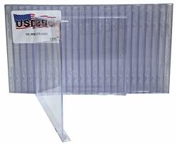 Usdisc Cd Jewel Cases Standard 10.4MM No Tray Clear Pack Of 50