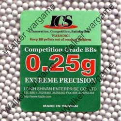 Ics 0.25g 6mm Precision Airsoft Ball 4000 Rounds High Quality Bb Made In Taiwan