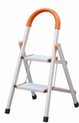Safeplus Non-slip 2 Step Aluminum Ladder Folding Platform Stool 330 Lbs Load Capacity