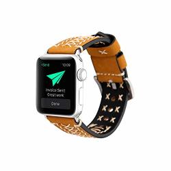Csjd Suitable For Apple Iwatch 38MM 42MM Belts Compatible With Iwatch 1 2 3 4 Linen Woven Replacement Belts 42MM
