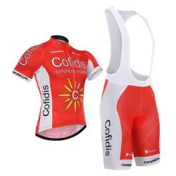 Cofidis Short Sleeve Cycling Shirt And Bib Short Cycling Team Kit