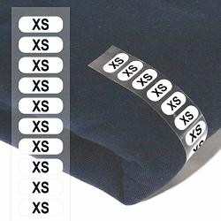 Clothing Labels Size XS Wrap Around - Pack Of 250 Per Roll