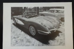 Awesome Signed Limited Edition Prints Of A 1958 Corvette By Dean Scott Simon Bid print