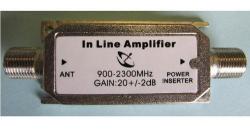 20 Db Line Amplifier For Long Lnb Coaxial Cable + Weak Signal
