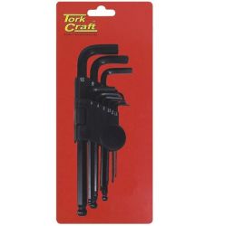 - Hex Key Set 9PIECE Ball Point 1.5-10MM Carded Cr-v - 2 Pack
