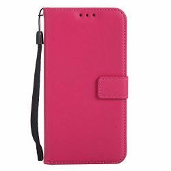 Compatible Huawei P9 Case Leather Flip Wallet Case For P9 Plus P9 Lite Huawei P9 Rose Red