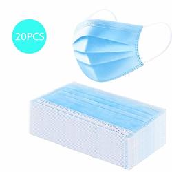 20 Pcs Disposable Surgical Face Masks 3-PLY Hygienic Face Mask Comfortable Medical Sanitary Surgical Mask Applicable For Adults And Children