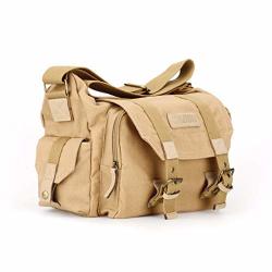 Lnicesky Retro Casual Canvas Bag Slr Camera Bag Camera Bag Universal Travel Bag Khaki