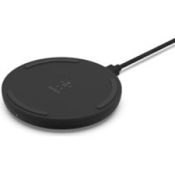 Belkin Boostcharge Wireless Charging Pad 10W Ac Adapter Not Included Black - For All Smartphone Brands With Wireless Charging Capabilities