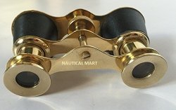 Opera Binoculars Leather Bound Nautical Accents - Nauticalmart
