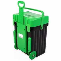 Cadii Bag - CSB-0587 - Black Body And Green Trim With Dividers And Lunchbox