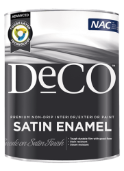 Deco Solvent-based Satin Enamel PAINT-5LITRE
