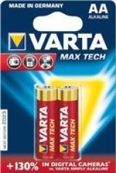 Varta Max Tech Batteries Aa 2 Pack 4706101412