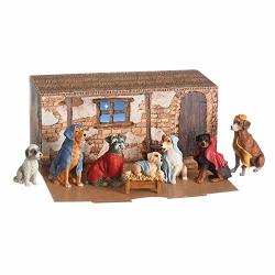 Canine Creche Dog Nativity Scene Decoration 7 Piece Set