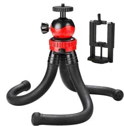 Octopus Tripod With Phone Holder For Phone And CAMERA-12 Inch 30.5CM