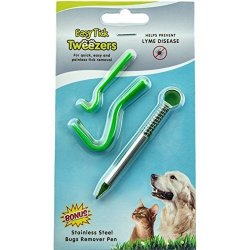 Easy Tick Tweezers Kit With 2 Tick Removers And A Stainless Steal Pen Bug Remover Set Of 3 Pcs