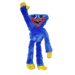 Poppy Huggy Wuggy Plush Toy Play Time Huggie Wuggie Plushie Scary Toys Woggie Doll 15.7" 40CM Blue