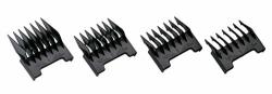 Andis Rbc Replacement Pet Comb Set Sizes: 1 8" 1 4" 3 8" 1 2" Black