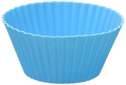 Pow Baking Goodies 12 Piece Reusable Cupcake Cups Blue