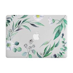 One Micron For Macbook Pro 13 Inch Case Soft Touch Plastic Hard Matte Case Floral Pattern Scratch Guard Cover For Macbook Pro 13"WITH Cd-rom