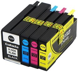 Galada Compatible Ink Cartridges Replacement For Hp 950XL 951XL 950 951 XL For Officejet Pro 8600 8610 8620 8100 8630 8660 8640 8615 8625 276DW 251DW 271DW Printer 1 Black 1 Cyan 1 Magenta 1 Yellow