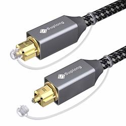 Optical Audio Cable 3M 10FT - Suplong 24K Gold-plated Digital Optical Audio Toslink Cable For S pdif Lg samsung sony philips Sound Bar Smart Tv Home Theater PS4 Xbox