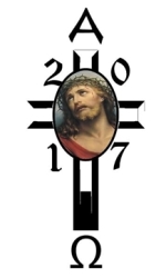 2017 - Ecce Homo Paschal Candle - 100mm X 600mm