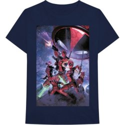 Marvel Deadpool Family Mens Navy T-Shirt Small