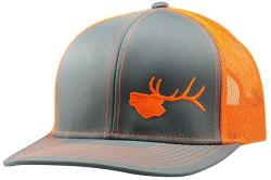 Trucker Hat - Bugling Elk - By Lindo Graphite orange