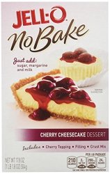 Jell-o No Bake Cheesecake Dessert Cherry 17.8 Ounce Pack Of 6