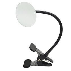 Clip On Security Mirror Ampper Convex Mirror For Personal Safety And Security Cabinet Cubicle Desk Rear View Monitors Or Anywhere 3.35" Round