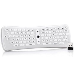 Tk618 2.4g Wireless Full Keyboard Air Mouse Remote Control Built - In Anti - Shaking Gyroscope - W