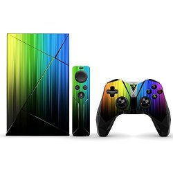 Mightyskins Protective Vinyl Skin Decal For Nvidia Shield Tv Wrap Cover Sticker Skins Rainbow Streaks