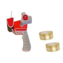 Tape Dispenser & 2 Pack Clear Tape Large