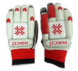 Hikco Pu Light Weight Protection Red Pro Cricket Batting Gloves - 1 Pair HIK-BG2A