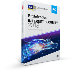 BitDefender Internet Security 2018 - 1 Year 2 Users - License Key Only Esd