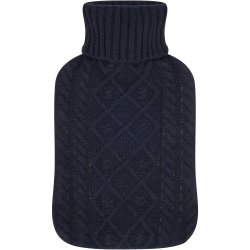 Clicks Knitted Hot Water Bottle Blue